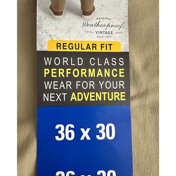 Weatherproof Tech Pants - NWT - 36x30 - Water Repellant & Active Stretch - Picture 5 of 6